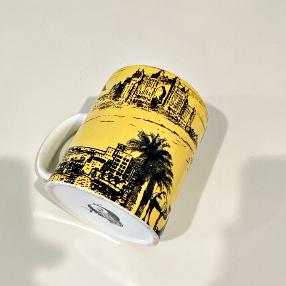 Dubai Coffee Mug Fantasy Land Gift Brand Golden Yellow Black - Picture 3 of 7